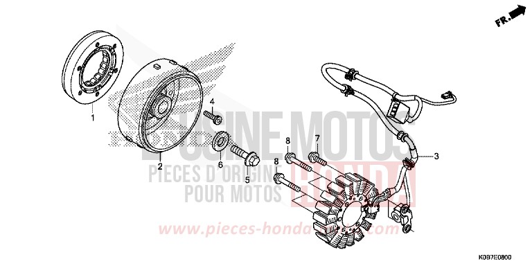 GENERATRICE de Forza 300 MAT CYNOS GRAY METALLIC (NH312) 2019